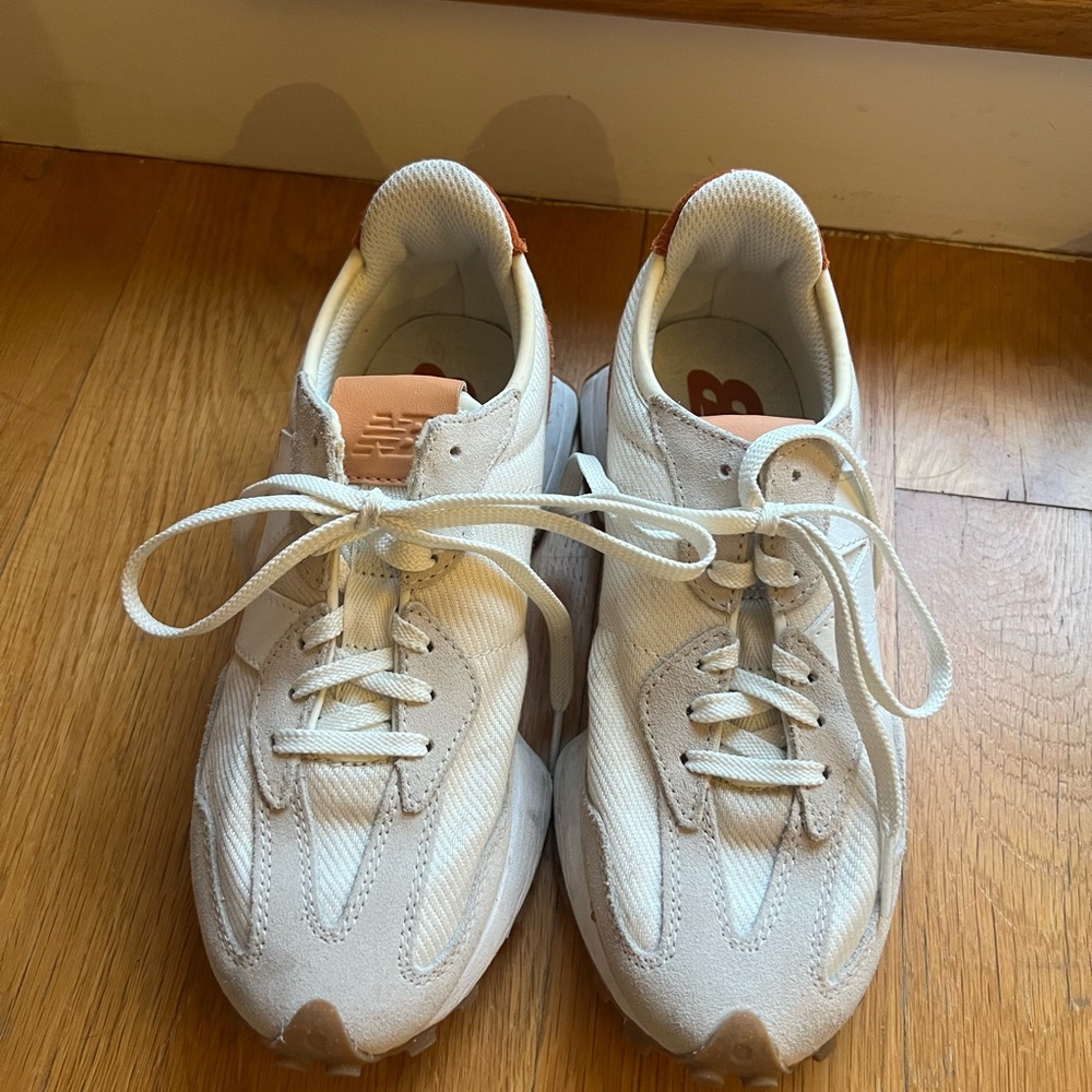 New Balance Cream Athletic Shoes